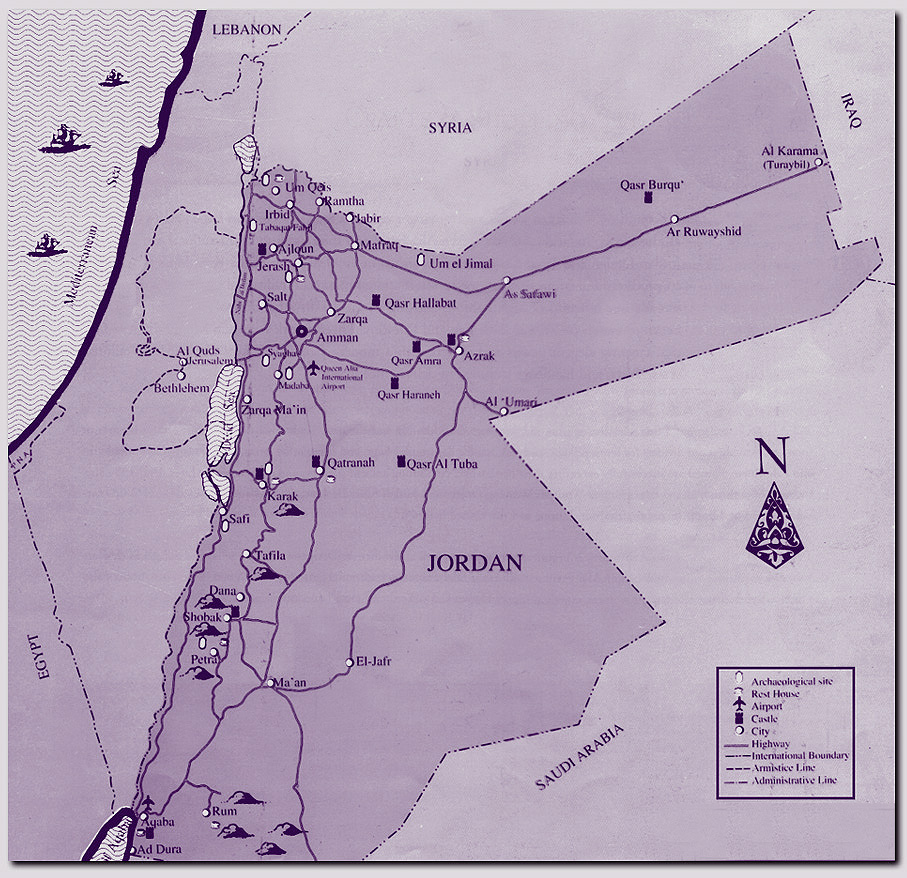 Dead Sea Map Jordan